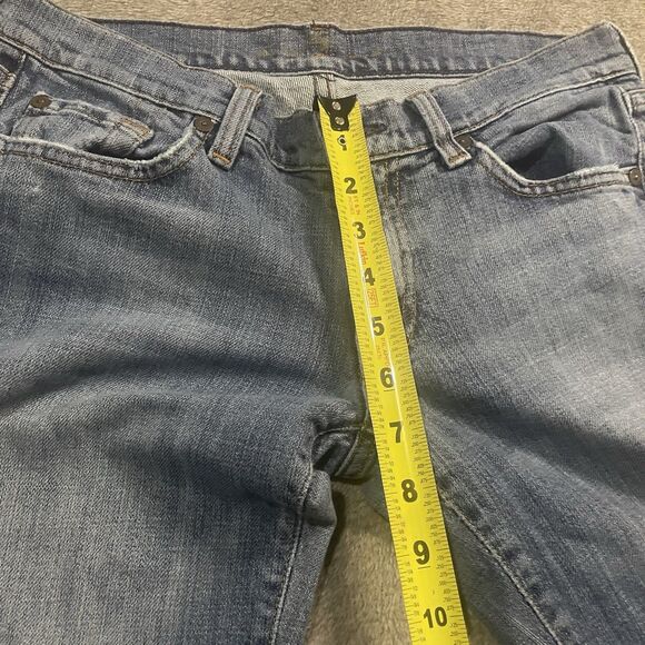 7 For All Mankind Jeans Women's Size 28 Medium Wash Distressed Bootcut 7FAMK - Picture 9 of 13